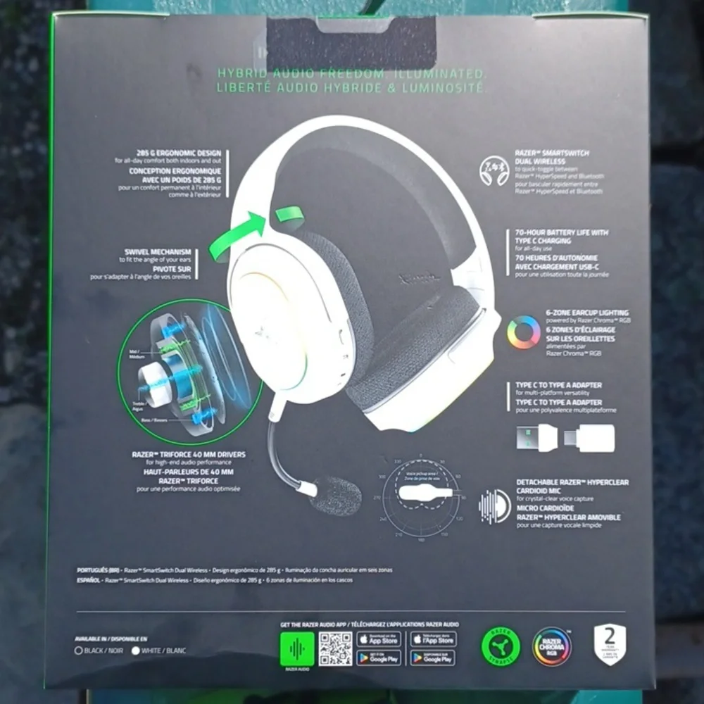 Razer Barracuda X Chroma White Edition Headset - Brand NEW, Sealed In Box